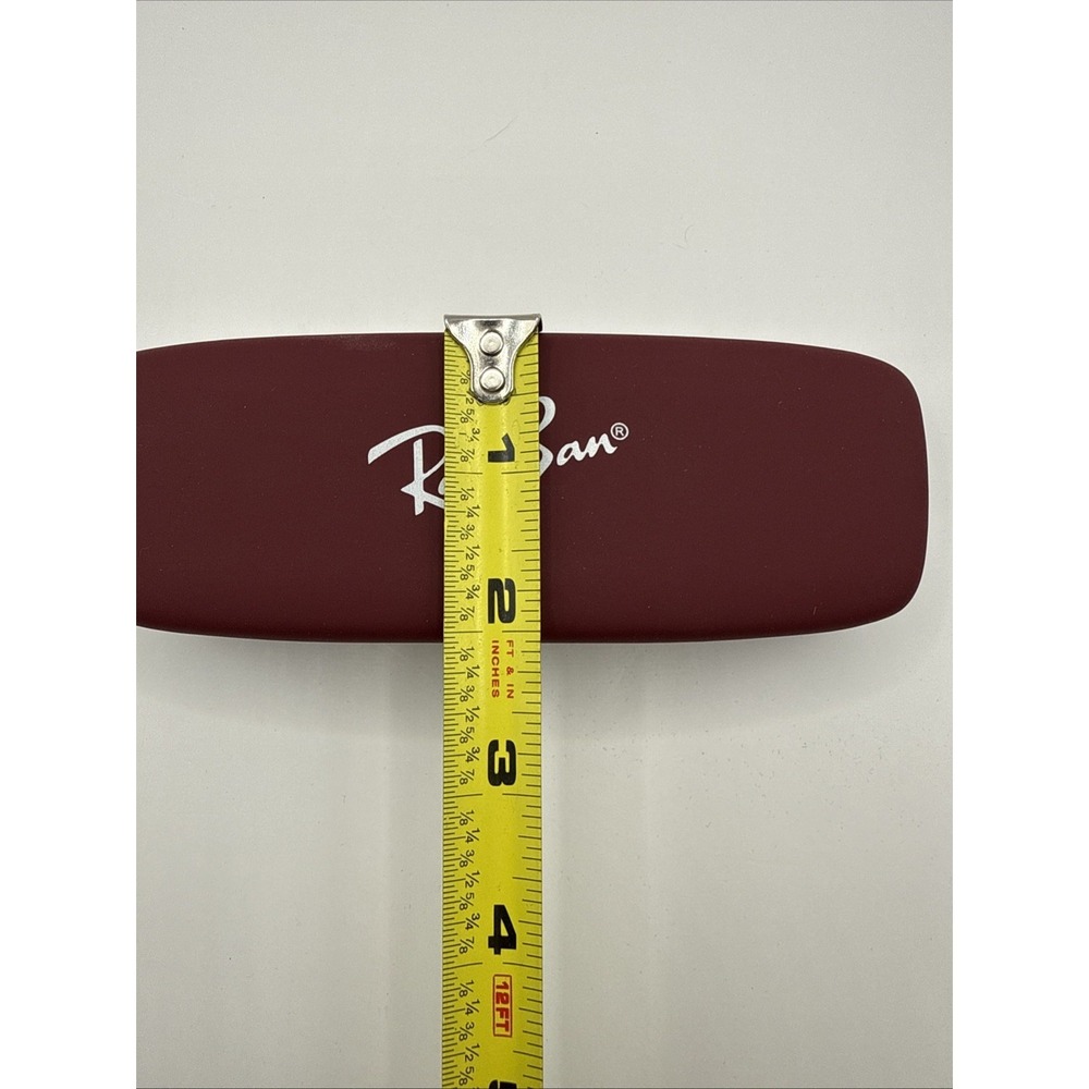 Ray-Ban Case Hard Clam Shell Snap Shut Eye Glass Sunglasses Case Barn Maroon - Picture 6 of 7